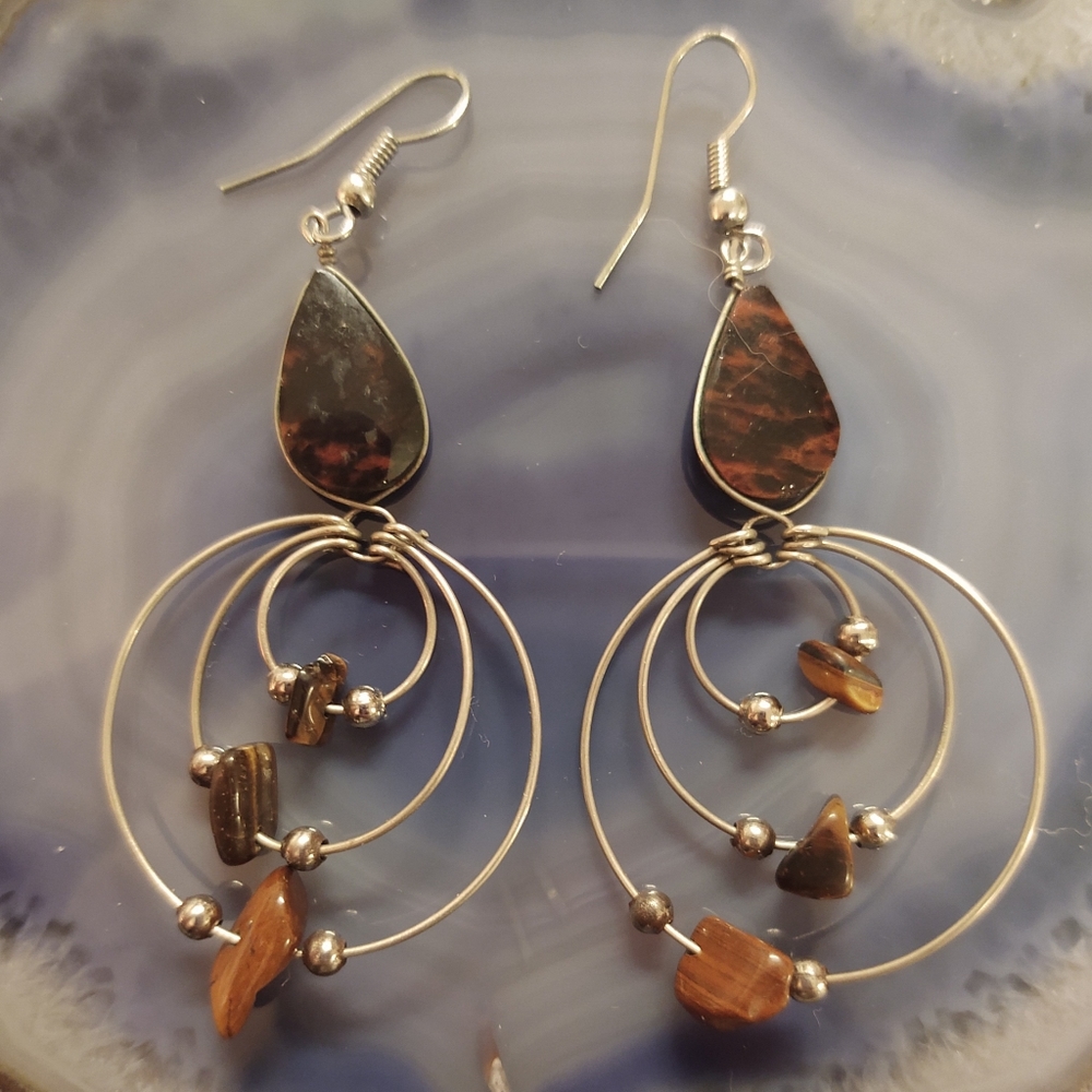🐅Faux Tiger's Eye Earrings🐅